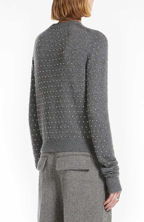 Shop Sportmax Wool Blend Sweater In Pearl Grey