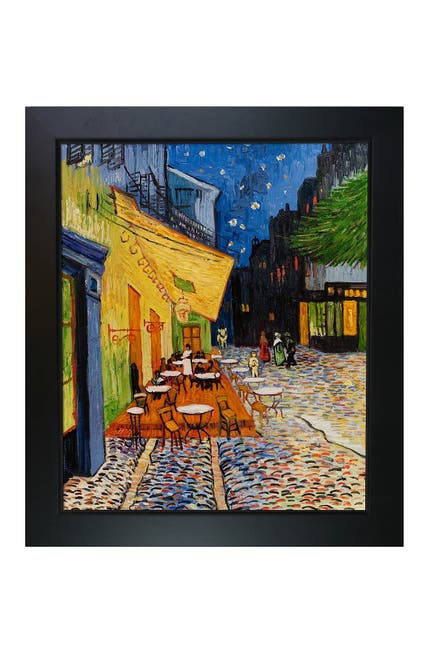 Overstock Art Cafe Terrace At Night Framed Art Nordstrom Rack