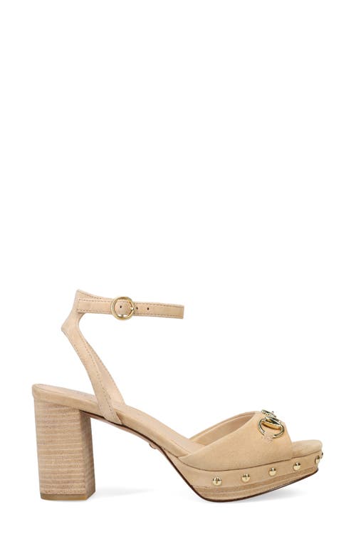 Pelle Moda Anara Platform Sandal In Latte