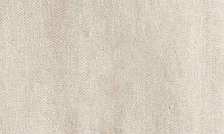 Eileen Fisher Notch Lapel Longline Organic Linen Blazer In Undyed Natural