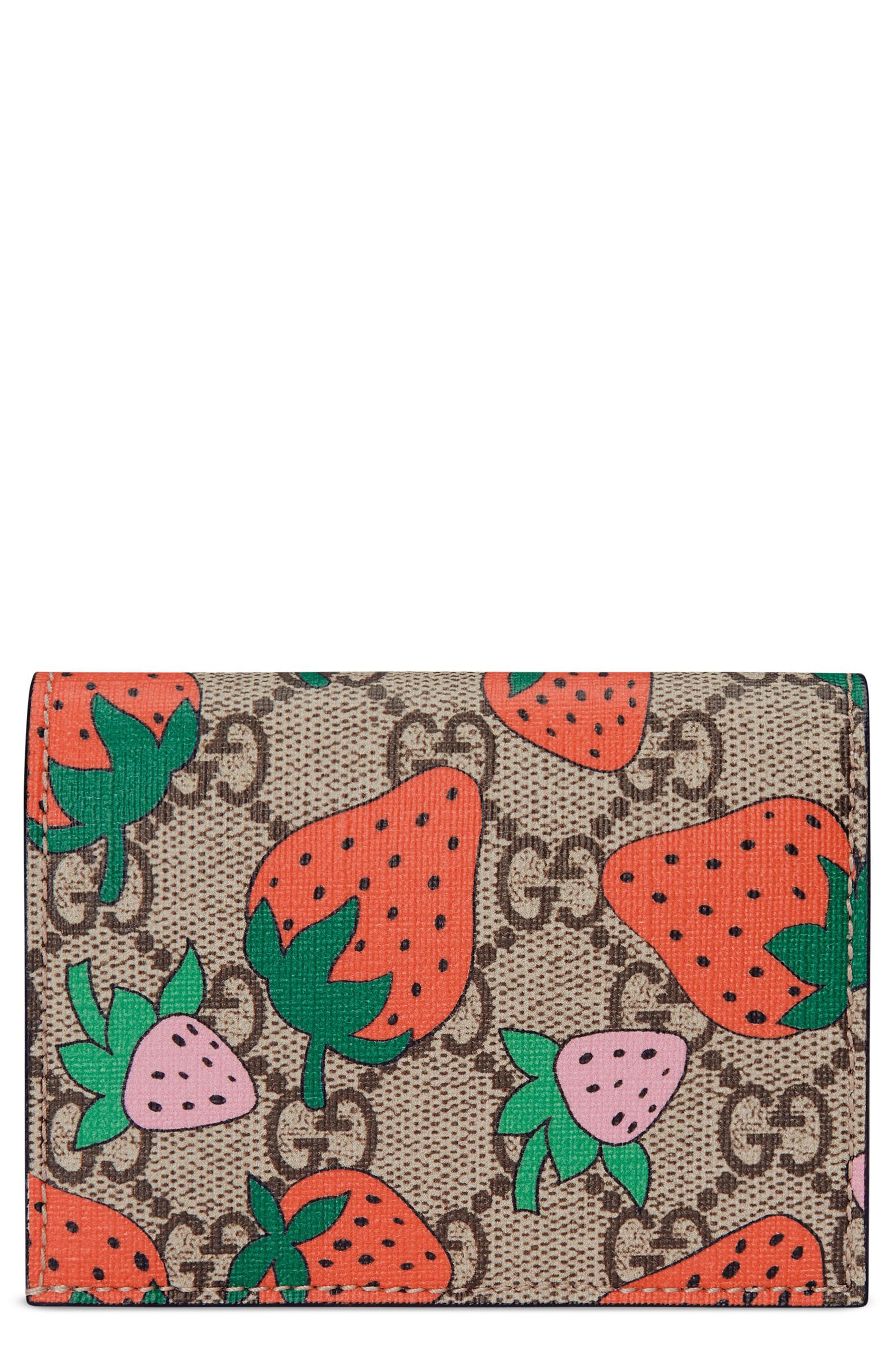 gucci wallet strawberry