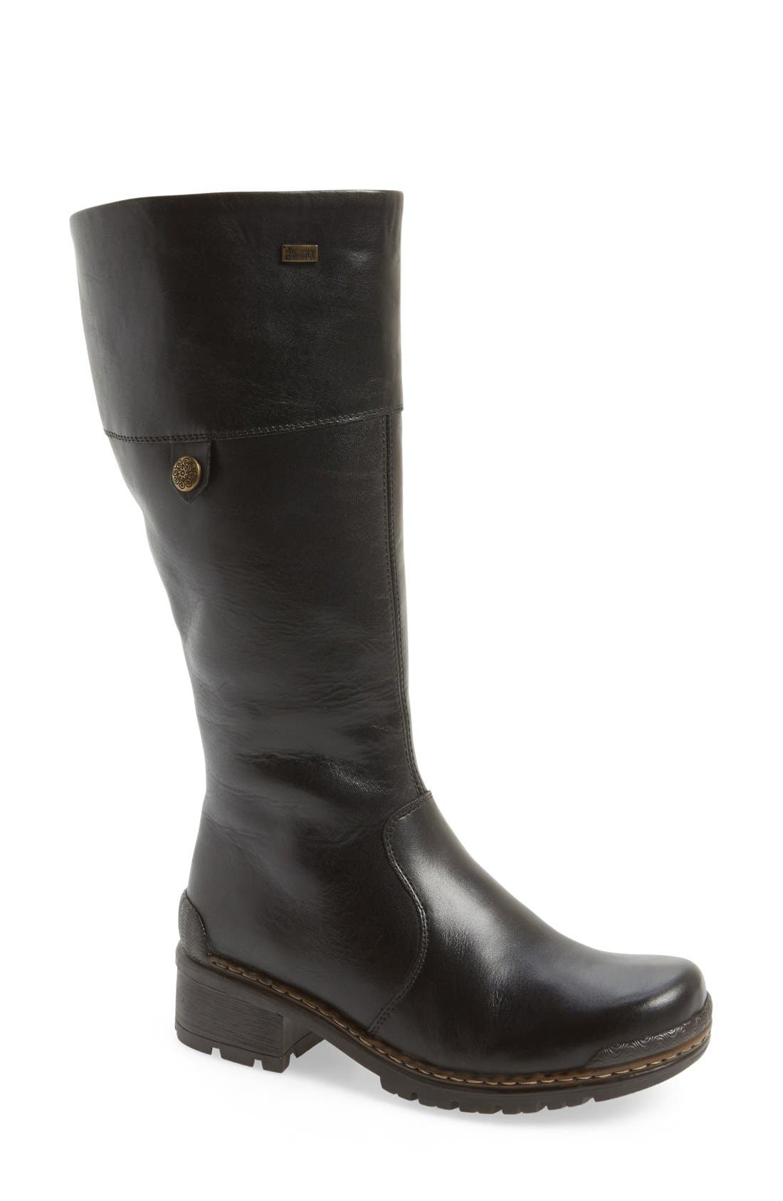 rieker wool lined boots