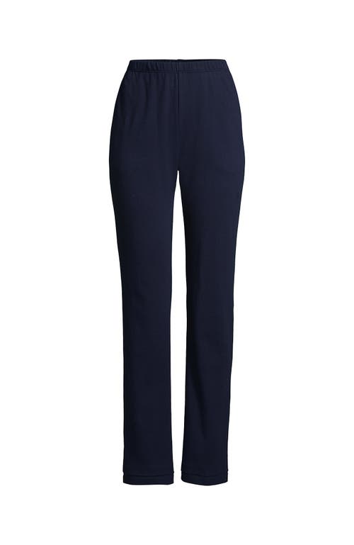 Shop Lands' End Plus Size Sport Knit High Rise Pants In Radiant Navy