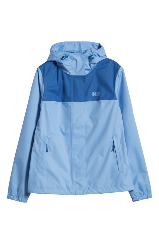 Helly Hansen Vancouver Hooded Rain Jacket In Bright Blue