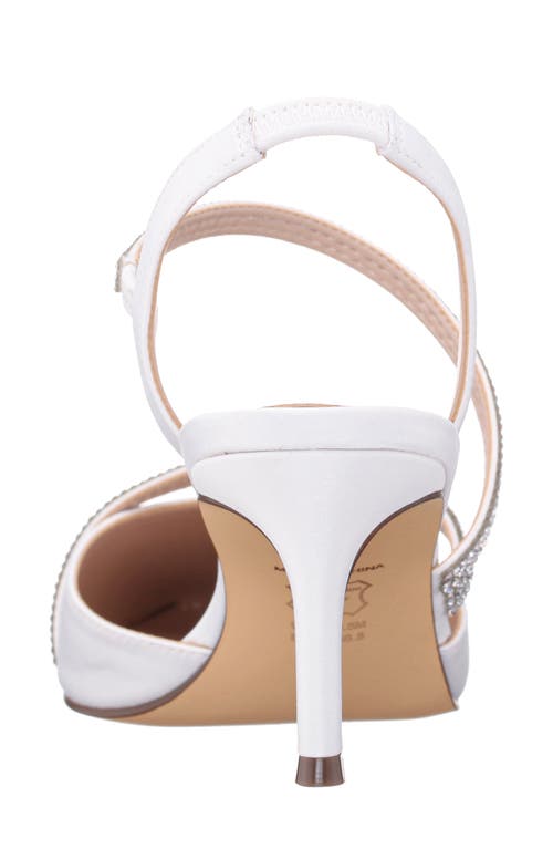 Nina Nela Slingback Pointed Toe Pump In Ivory