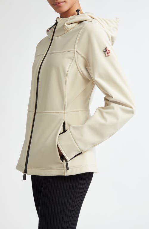 Shop Moncler Grenoble Zumeles Hooded Jacket In Beige