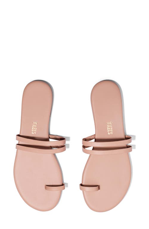 Tkees Leah Toe Loop Sandal In Buff