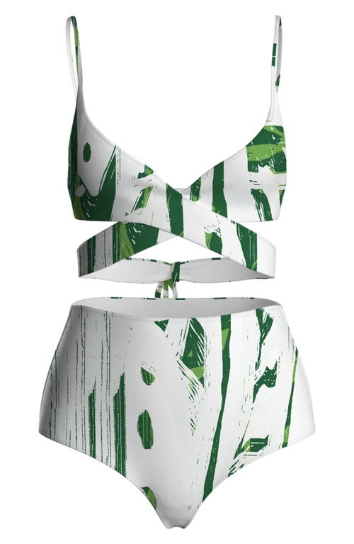 DIARRABLU Idya Green Garden Two-Piece Swimsuit