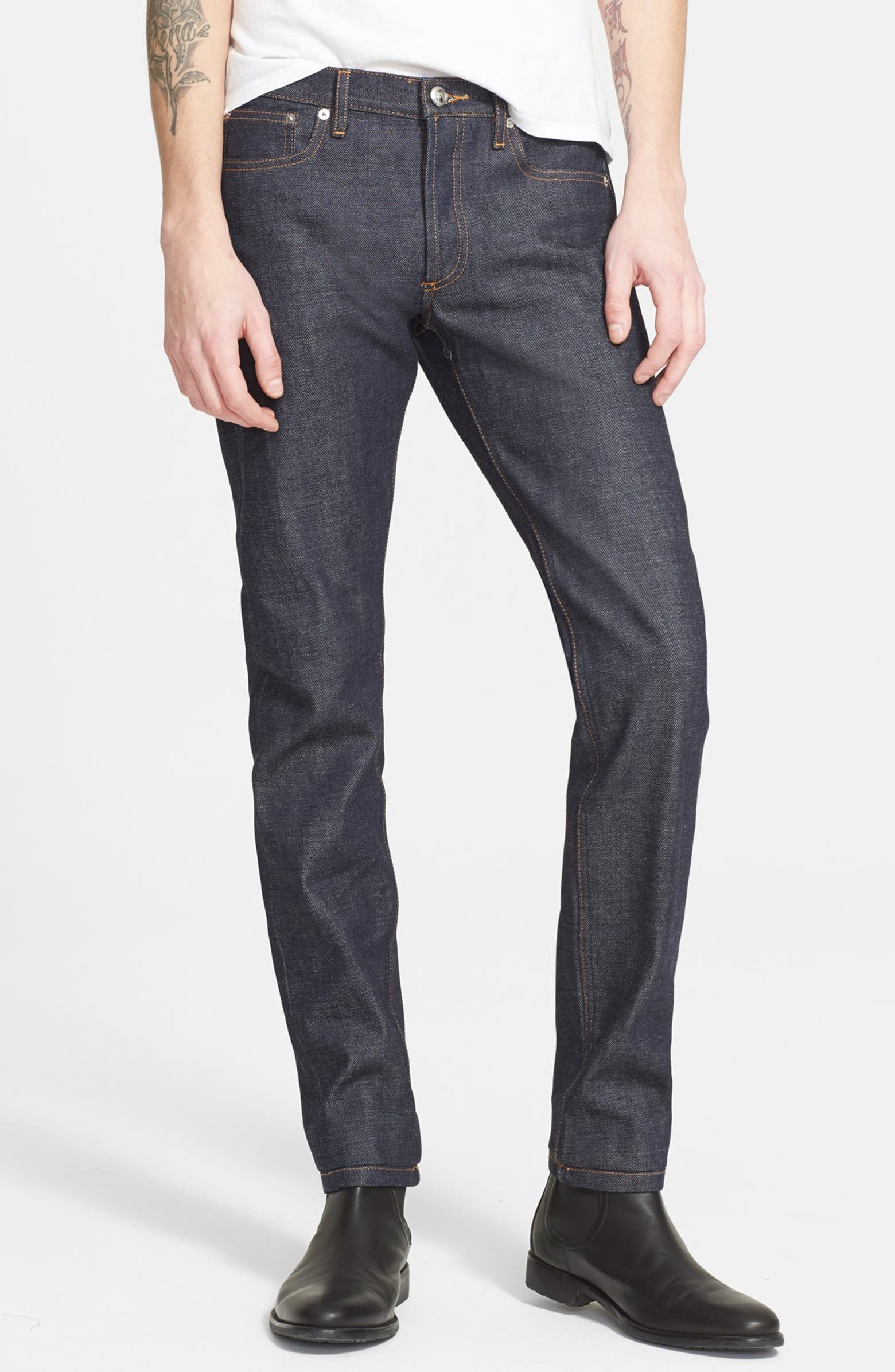 A.P.C. Petit New Standard Skinny Fit Selvedge Jeans | Nordstrom