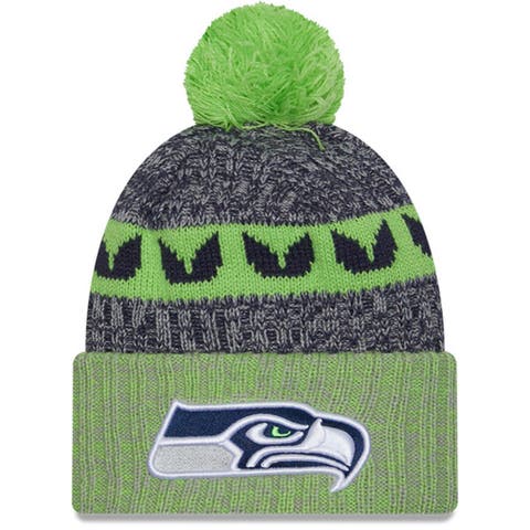 The Seahawks NFL Beanie with Yarn Pom Pom