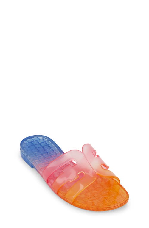 Sam Edelman Kids' Bay Jelly Slide Sandal Blue/Pink/Orange at Nordstrom, M