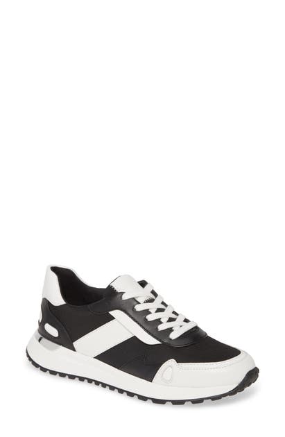 Michael Michael Kors Monroe Low Top Sneaker In Black/ Optic White Multi