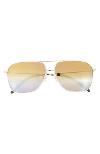 Maui Jim 62mm Core Aviator Polarized Sunglasses In Gold Gold Gold