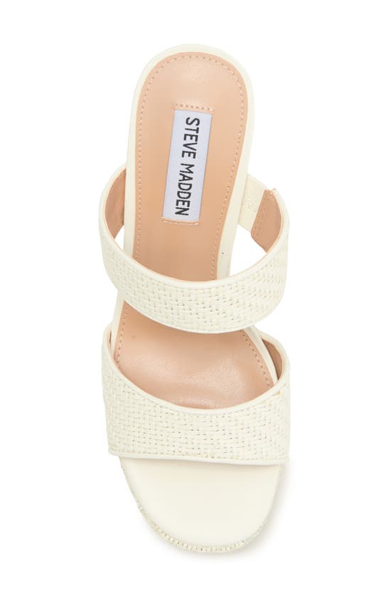 Steve Madden Stance Platform Slide Sandal In White