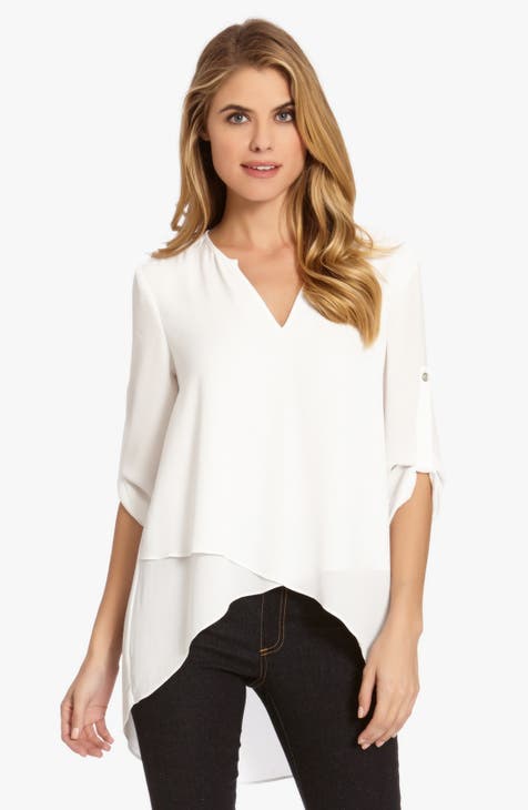 Asymmetrical Wrap Hem Top