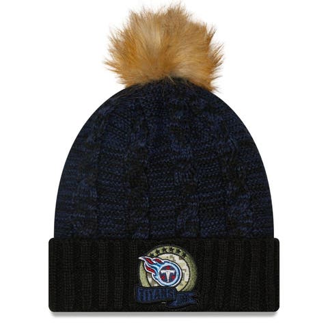 Women's New Era Black Chicago Bears 2020 Salute to Service Cuffed Pom Knit  Hat