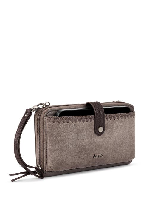 Shop The Sak Iris Smartphone Crossbody In Mushroom Suede