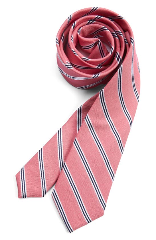 Nordstrom Kids' Langor Stripe Tie In Langor Fuchsia Stripe