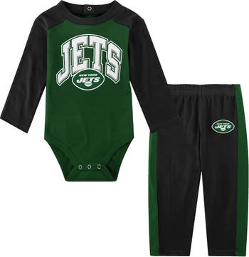 Outerstuff Infant Black New York Jets Rookie of the Year Long Sleeve  Bodysuit & Pants Set