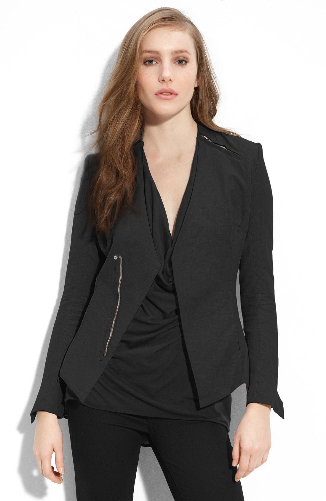 IMPROVD Collarless Zip Blazer Nordstrom