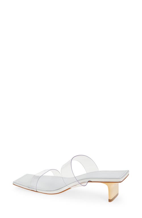 Shop Schutz Ariella Slide Sandal In Transparente/white