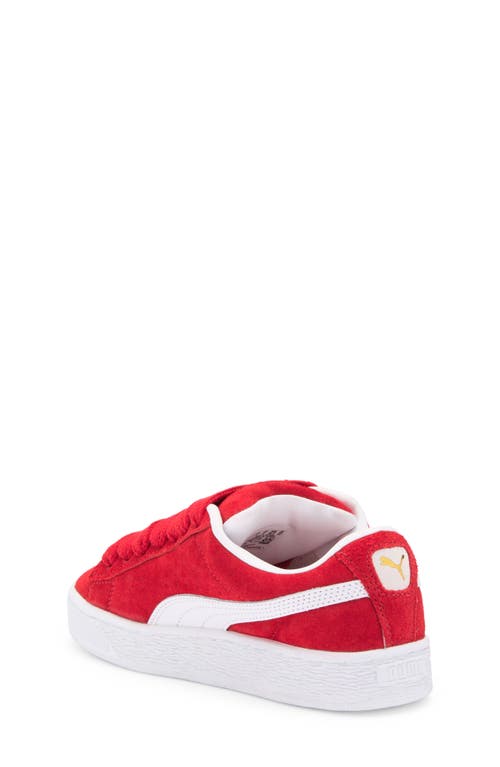 Shop Puma Kids' Suede Xl Sneaker In For All Time Red- White