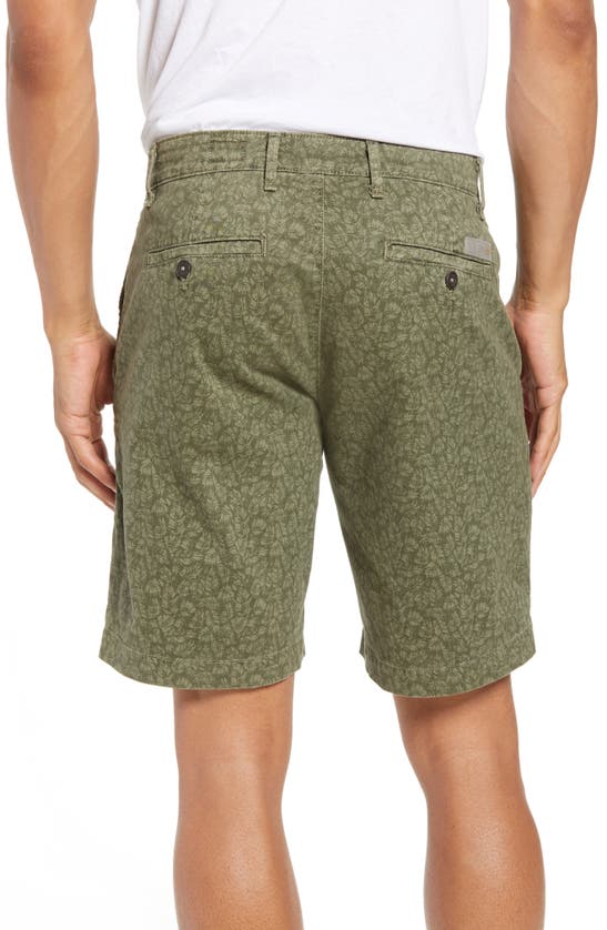 Shop Ag Flora Print Slim Fit Shorts In Sulfur Dry Cypress
