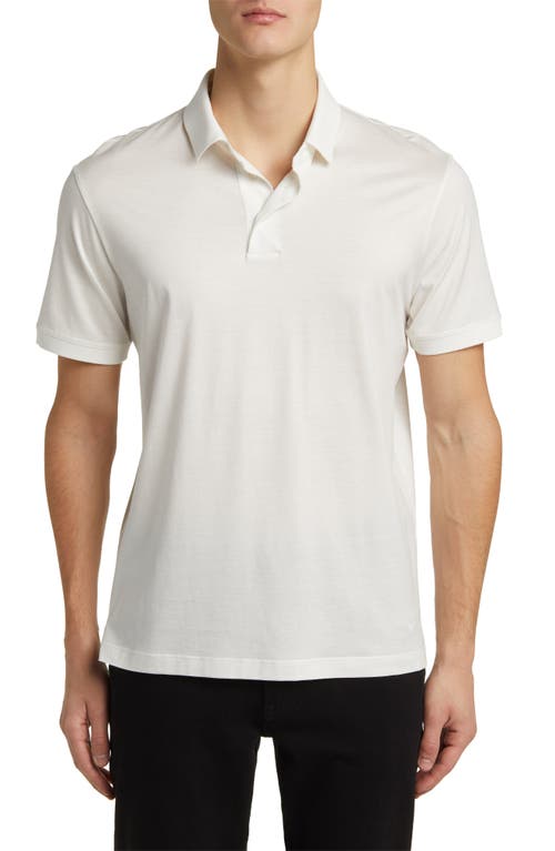 Emporio Armani Lyocell & Cotton Polo Solid at Nordstrom