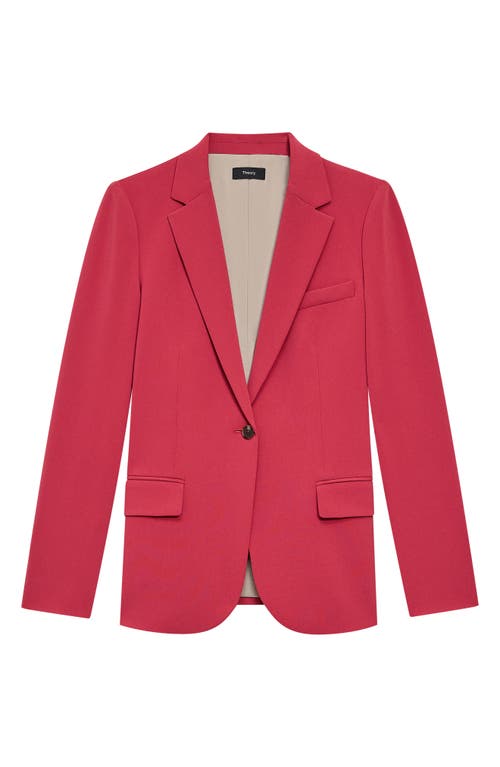 Shop Theory Classic Staple Blazer In Deep Rose - Ugf