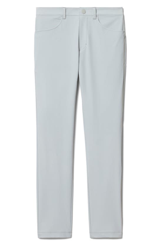 Shop Rhone Momentum Water Repellent Flat Front Golf Pants In Blue Stone