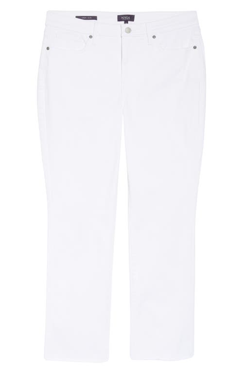 Nydj Petites Marilyn High Rise Ankle Jeans In Optic White In Optic White