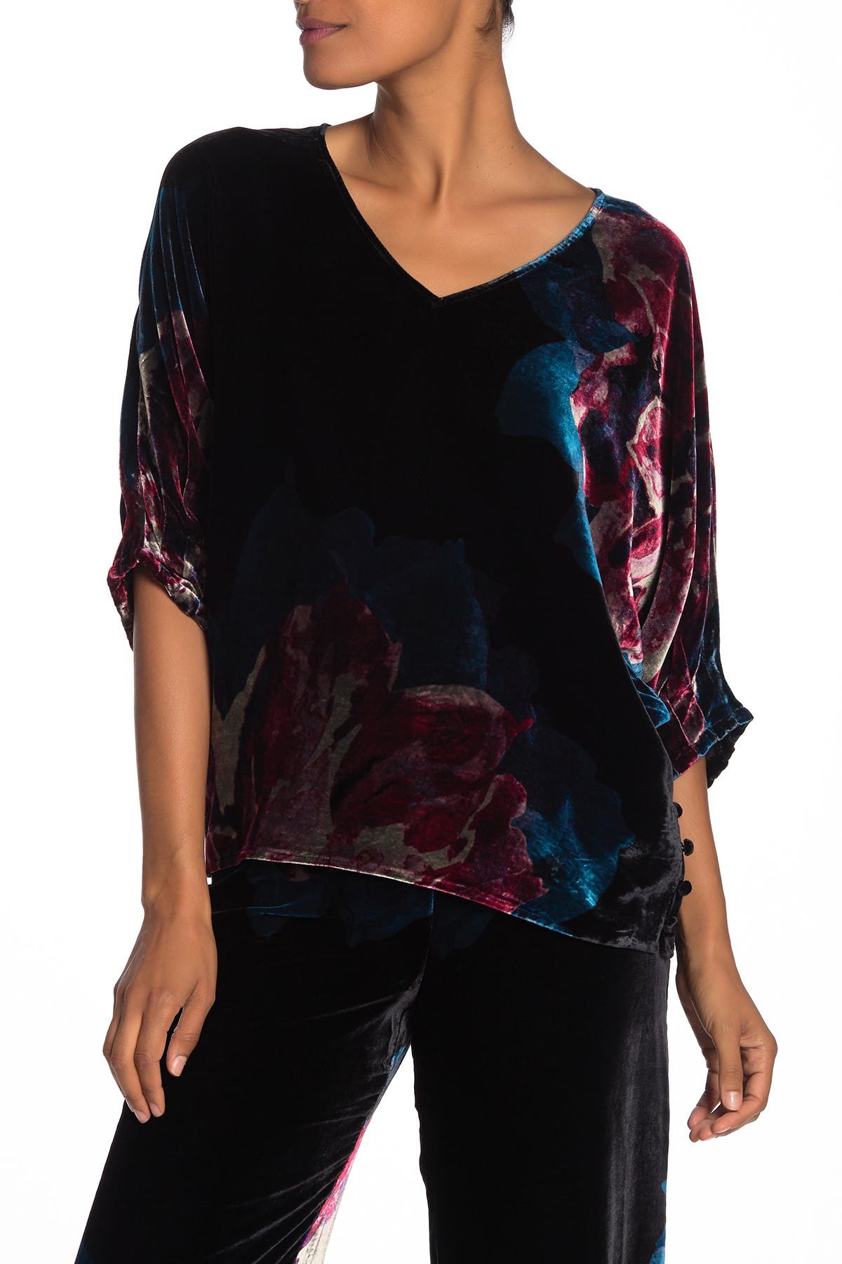 floral batwing top