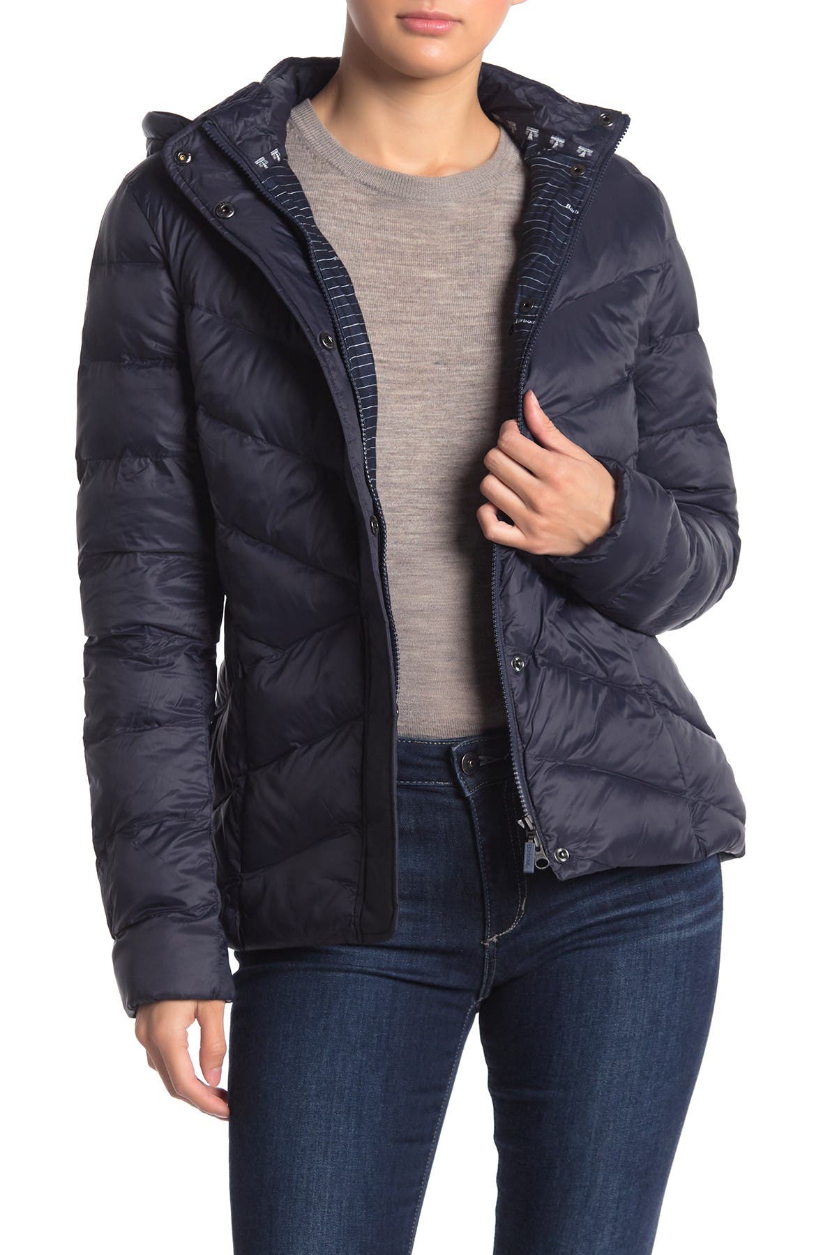 Barbour | Seaward Hooded Quilted Puffer 