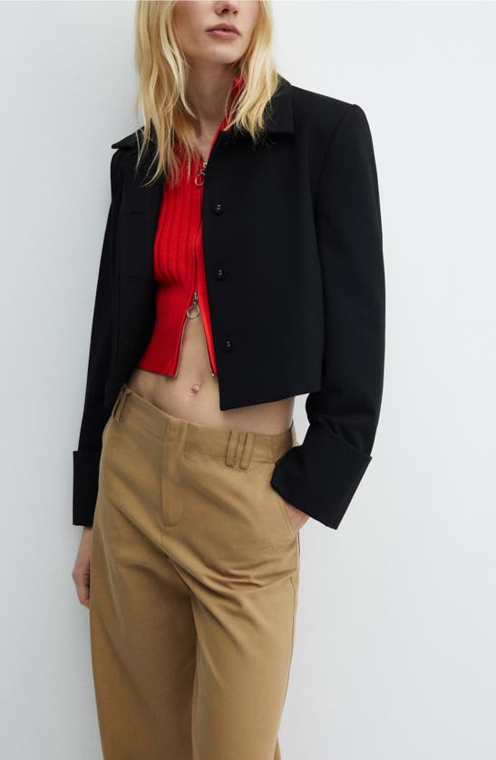 Mango Wide Leg Pants In Beige