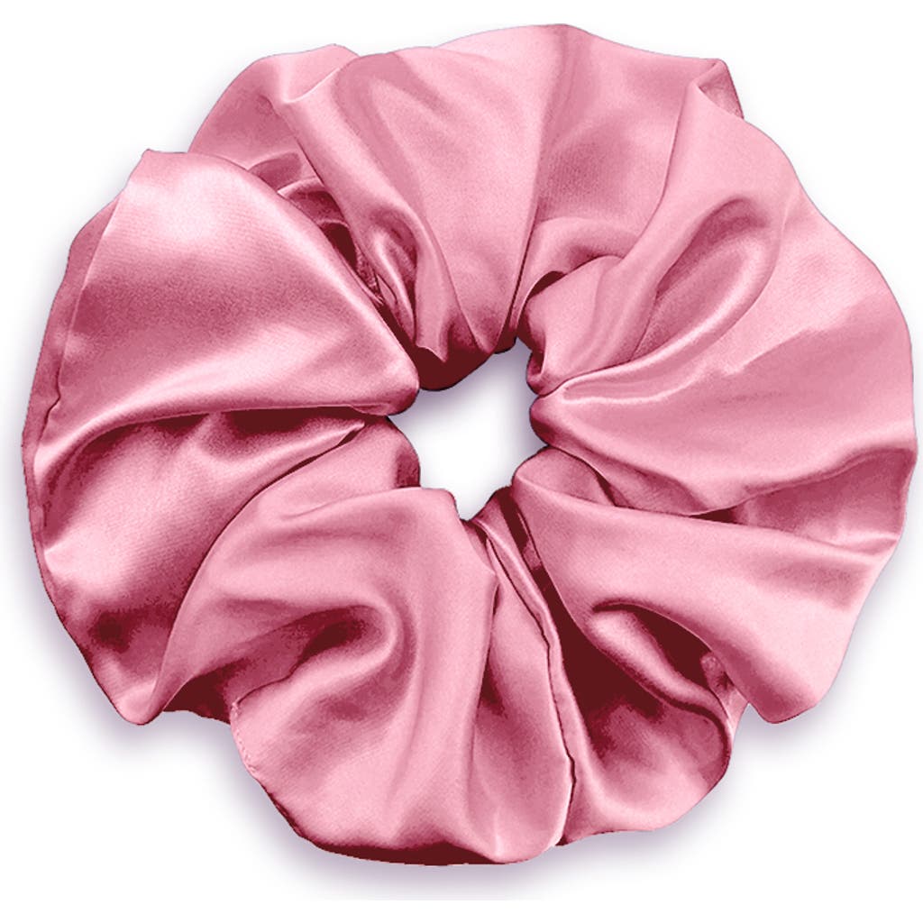 Kip. Kip Soft Satin Scrunchie In Pink