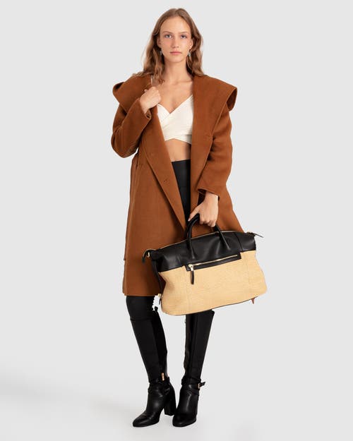 Belle & Bloom Walk Me Home Convertible Coat In Camel
