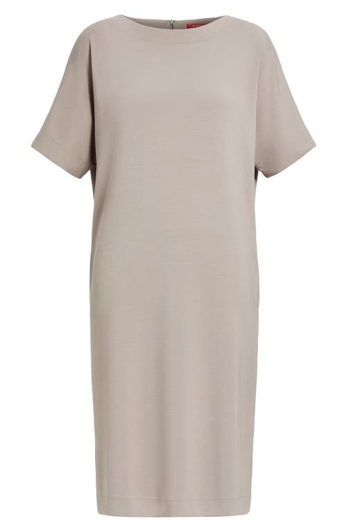 Shop Marina Rinaldi Chieti Stretch Jersey Shift Dress In Turtledove