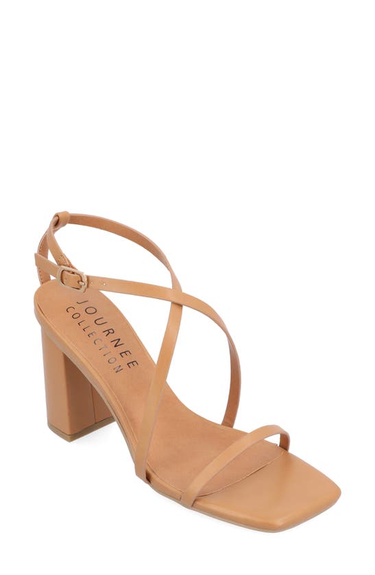 Journee Collection Tru Comfort Foam Lenorra Strappy Sandal In Tan
