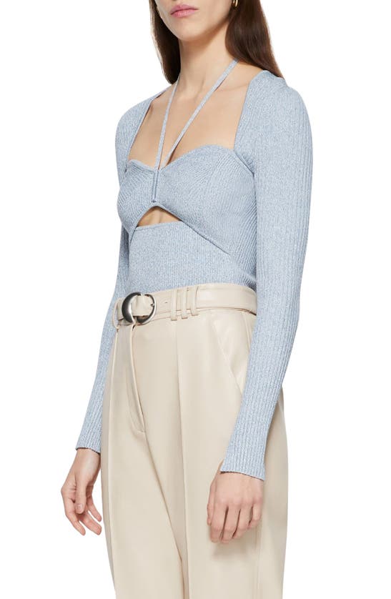 SIMKHAI JONATHAN SIMKHAI ALEXIA COMPACT RIB SWEATER