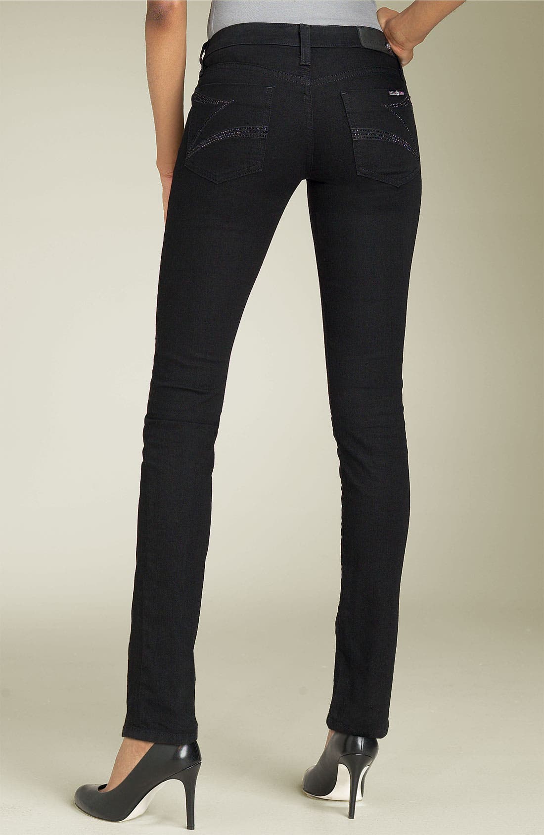 george elastic waist jeans