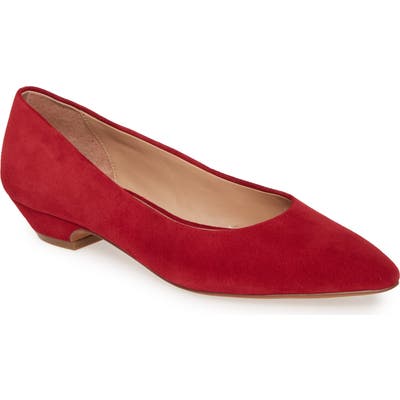 Linea Paolo Bridget Pointy Toe Pump- Red