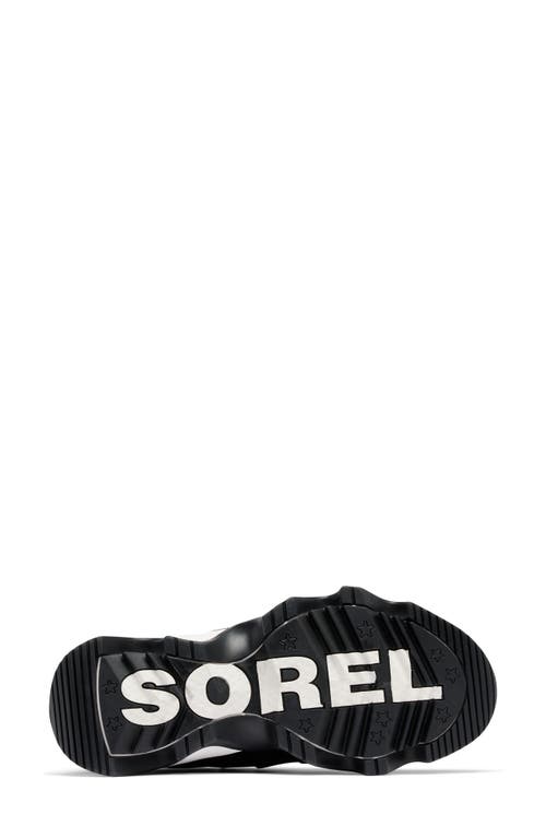 Sorel Kinetic Impact Caribou Plus Waterproof Sneaker Bootie In Black/sea Salt