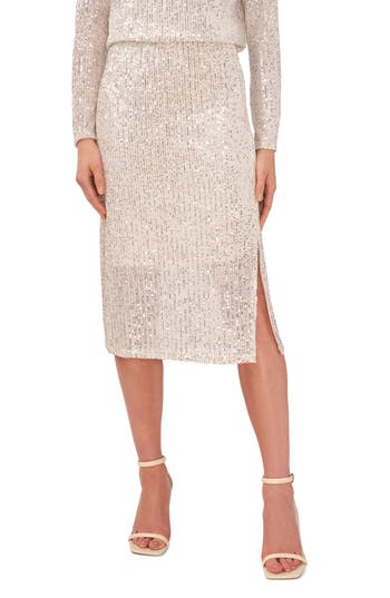 Halogen ® Sequin Skirt In Neutral