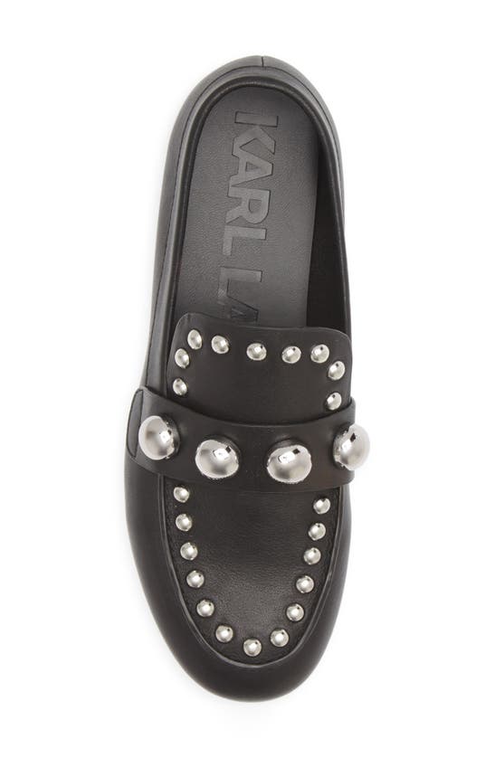 Karl Lagerfeld Avah Studded Loafer In Black