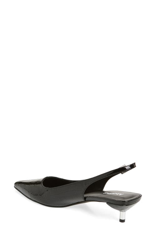 Abound Lidia Slingback Kitten Heel Pump In Black Croco
