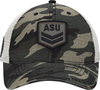 Men's Top of the World Camo/Cream Iowa Hawkeyes OHT Military Appreciation  Shield Trucker Adjustable Hat