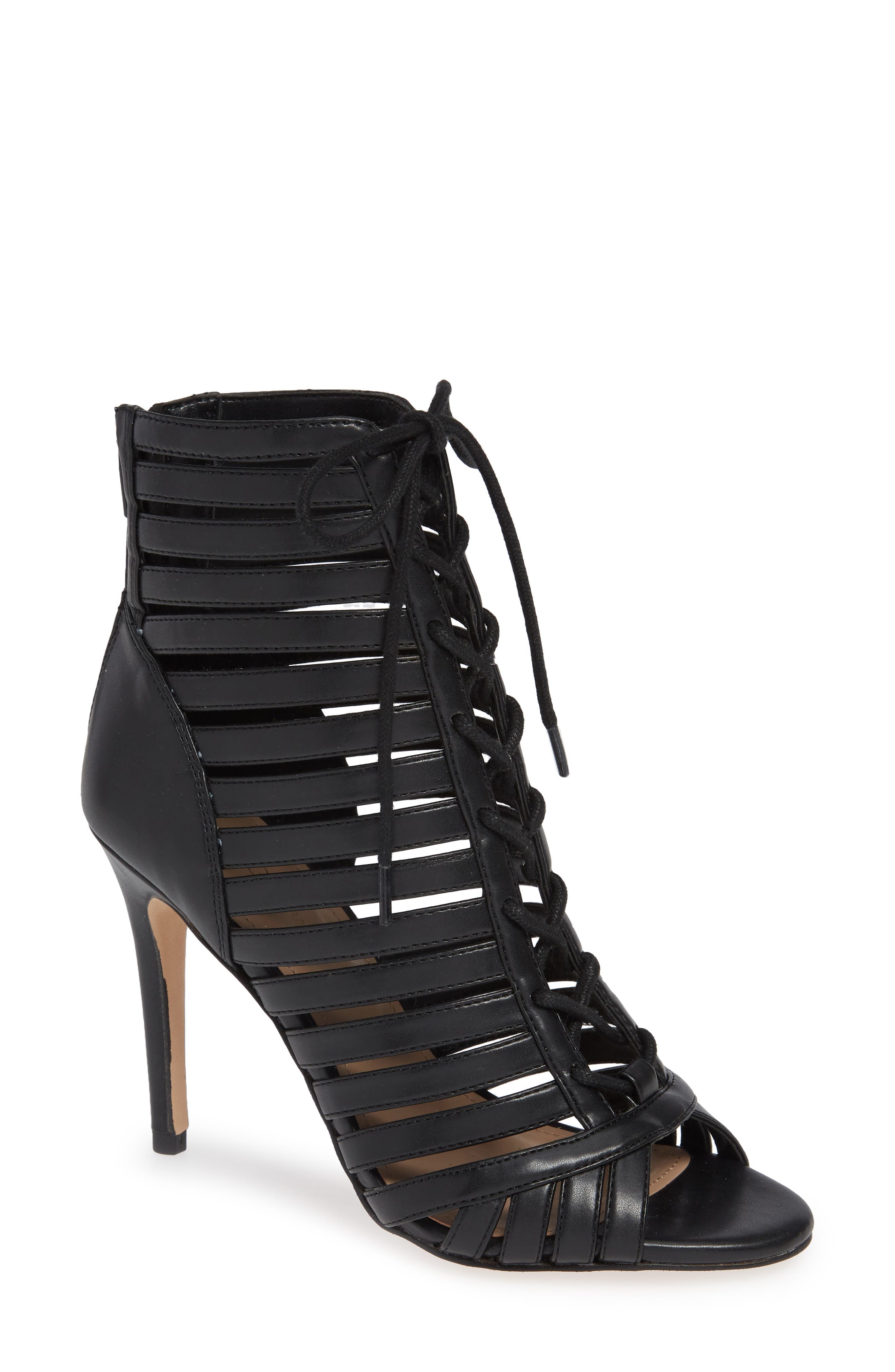 bcbg lace up booties