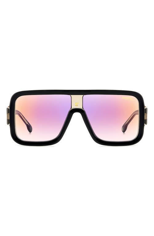 Carrera Eyewear Flaglab 14 62mm Gradient Oversize Square Shield Sunglasses In Black
