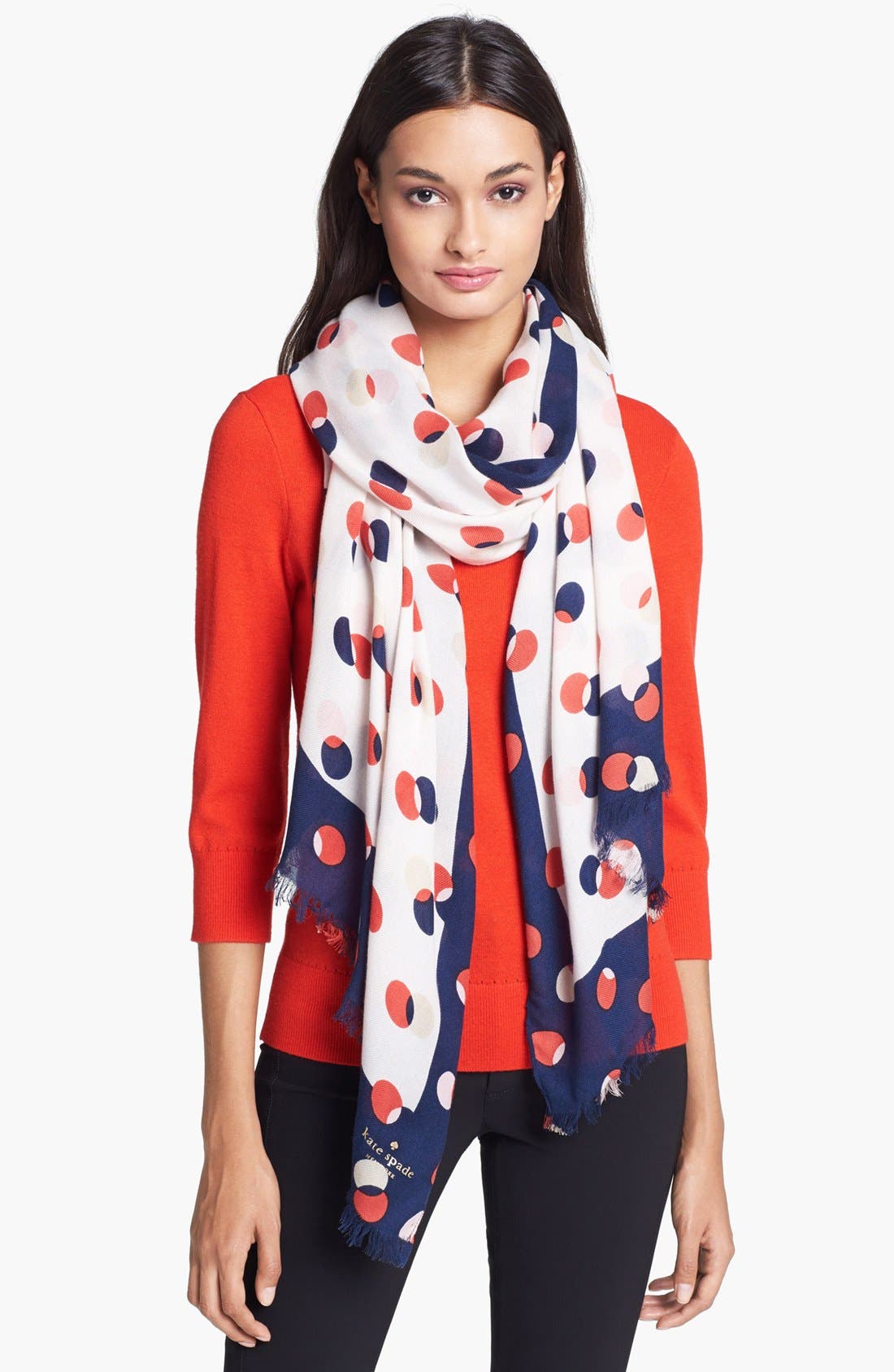 kate spade new york 'oskar dot' scarf Nordstrom
