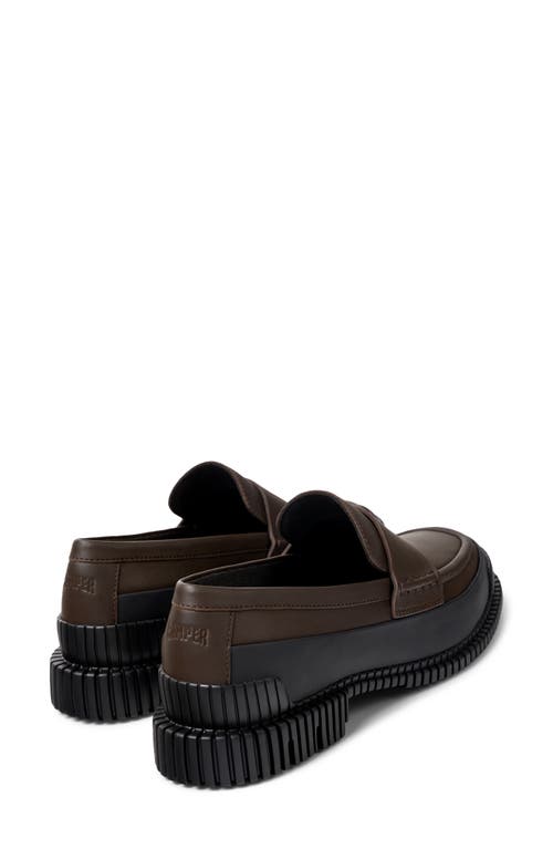 Shop Camper Pix Loafer In Brown/black